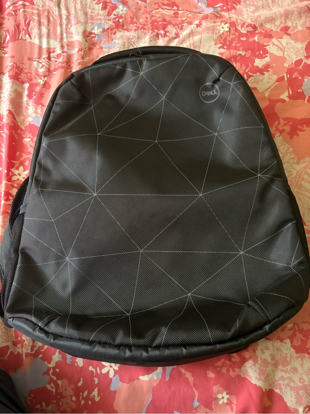 Dell Black Geometric Pattern Laptop Backpack